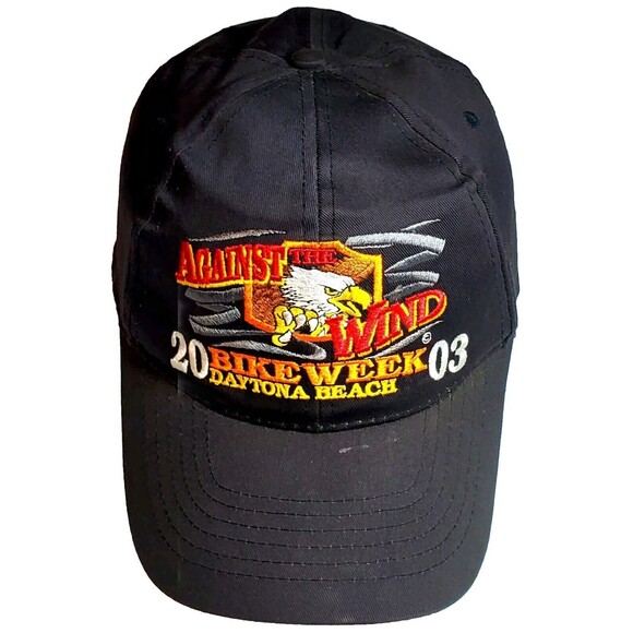 VTG Daytona Biker Rally Snapback Beach Week 2003 Hat Against The Wind Eagle Cap - Picture 1 of 11